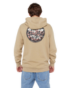 Wettie Passage Icon Zip Hoodie in Khaki Sand