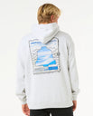 The Rip Curl Mens Rip Curl Pro 25 Event Hoodie in Light Grey Marle