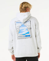 The Rip Curl Mens Rip Curl Pro 25 Event Hoodie in Light Grey Marle