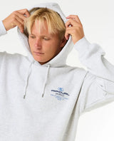 The Rip Curl Mens Rip Curl Pro 25 Event Hoodie in Light Grey Marle
