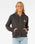 The Rip Curl Womens La Paloma Relaxed Zip Thru Hoodie in Washed Black