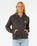 The Rip Curl Womens La Paloma Relaxed Zip Thru Hoodie in Washed Black