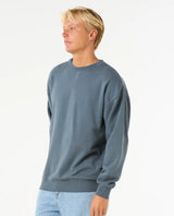 The Rip Curl Mens Classic Surf Wash Crew Sweatshirt in Pine Night