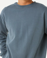 The Rip Curl Mens Classic Surf Wash Crew Sweatshirt in Pine Night
