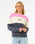 The Rip Curl Womens Las Dalias Colourblock Sweatshirt in Navy