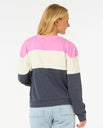 The Rip Curl Womens Las Dalias Colourblock Sweatshirt in Navy