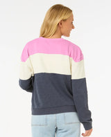 The Rip Curl Womens Las Dalias Colourblock Sweatshirt in Navy