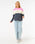 The Rip Curl Womens Las Dalias Colourblock Sweatshirt in Navy