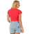 The Rip Curl Womens Classic Ribbed T-Shirt in Hibiscus Red
