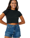 The Rip Curl Womens Classic Ribbed T-Shirt in Black