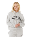 Varsity Hoodie in Grey Marle & Black