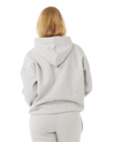 Varsity Hoodie in Grey Marle & Black