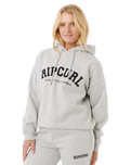 Varsity Hoodie in Grey Marle & Black