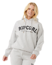 Varsity Hoodie in Grey Marle & Black