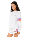 Las Dalias Raglan Sweatshirt in Grey Marle