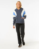 The Rip Curl Womens Olalla Fleece Hoodie in Blue
