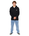 Horizon Zip Hoodie in Black