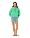 The Rip Curl Womens Surf Puff Heritage Hoodie in Green