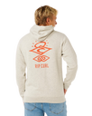 Search Icon Hoodie in Light Grey Marle