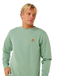 Pacific Rinse Patch Sweatshirt in Aloe