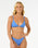 The Rip Curl Womens Premium Surf Fixed Tri Bikini Top in Ocean