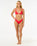 The Rip Curl Womens Premium Surf Fixed Tri Bikini Top in Hibiscus Red