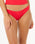 The Rip Curl Womens Premium Surf Cheeky Bikini Bottoms in Hibiscus Red
