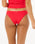 The Rip Curl Womens Premium Surf Cheeky Bikini Bottoms in Hibiscus Red
