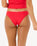 The Rip Curl Womens Premium Surf Cheeky Bikini Bottoms in Hibiscus Red