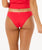 The Rip Curl Womens Premium Surf Cheeky Bikini Bottoms in Hibiscus Red