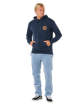 Pacific Rinse Hoodie in Dark Navy