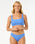 The Rip Curl Womens Premium Surf D-DD Crop Bikini Top in Ocean