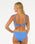 The Rip Curl Womens Premium Surf D-DD Crop Bikini Top in Ocean