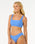 The Rip Curl Womens Premium Surf D-DD Crop Bikini Top in Ocean