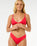 The Rip Curl Womens Premium Surf Skimpy Hipster Bikini Bottoms in Hibiscus Red