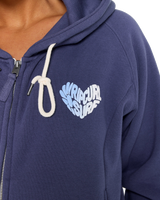 The Rip Curl Womens Galcia Full Zip Hoodie in Navy