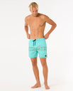 The Rip Curl Mens Framed Volley Update Shorts in Aqua
