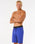 The Rip Curl Mens Mirage Burner Raw Energy Boardshorts in Wild Berry