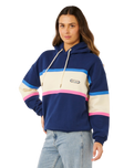 Surf Side Heritage Hoodie in Dark Navy