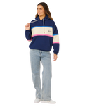 Surf Side Heritage Hoodie in Dark Navy