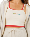 Surf Side Spliced Zip Hoodie in Grey Marle