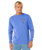 The Rip Curl Mens Fade Out Long Sleeve T-Shirt in Blue Haze