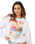 Hayley O Oversized Drop Shoulder Sweatshirt in Optical White