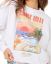 Hayley O Oversized Drop Shoulder Sweatshirt in Optical White