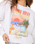 Hayley O Oversized Drop Shoulder Sweatshirt in Optical White