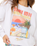 Hayley O Oversized Drop Shoulder Sweatshirt in Optical White