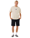 The Rip Curl Mens Pill Icon T-Shirt in Vintage White