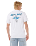 The Rip Curl Mens Fade Out Icon T-Shirt in White