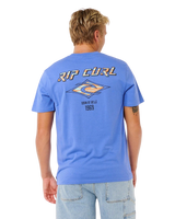 The Rip Curl Mens Fade Out Icon T-Shirt in Blue Haze