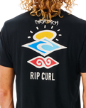 Search Icon T-Shirt in Black